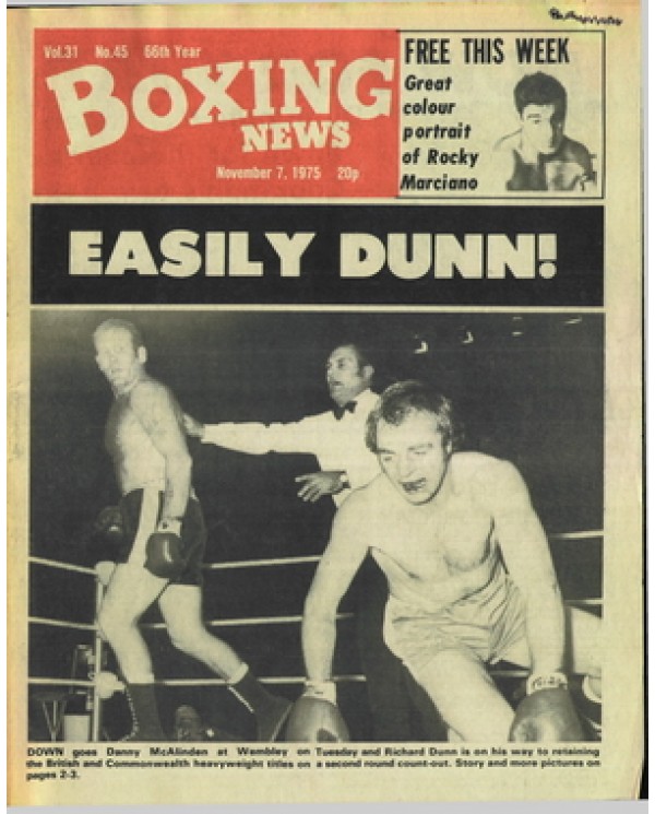 Boxing News magazine 7.11.1975 Download pdf