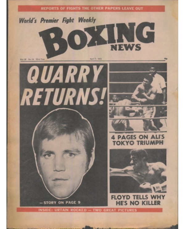 Boxing News magazine 7.4.1972  Download pdf