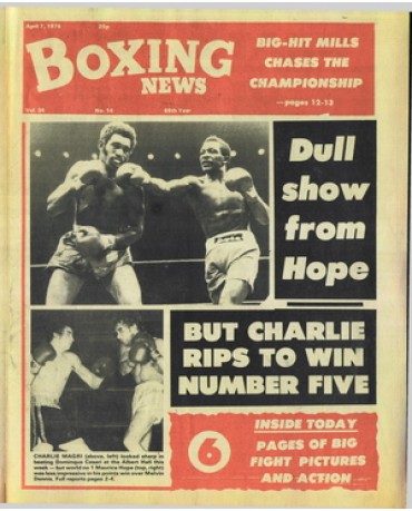 Boxing News magazine 7.4.1978 Download pdf
