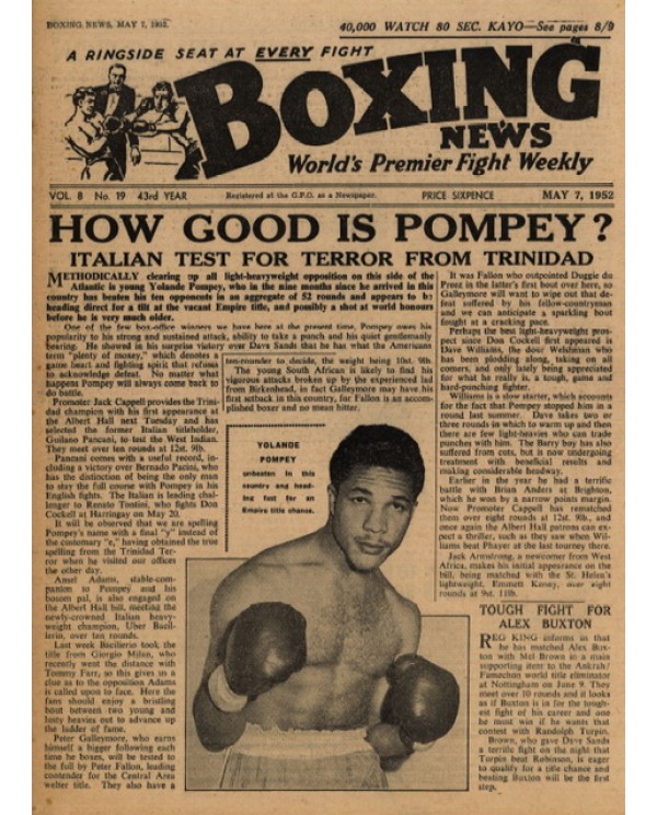 Boxing News magazine 7.5.1952 Download pdf