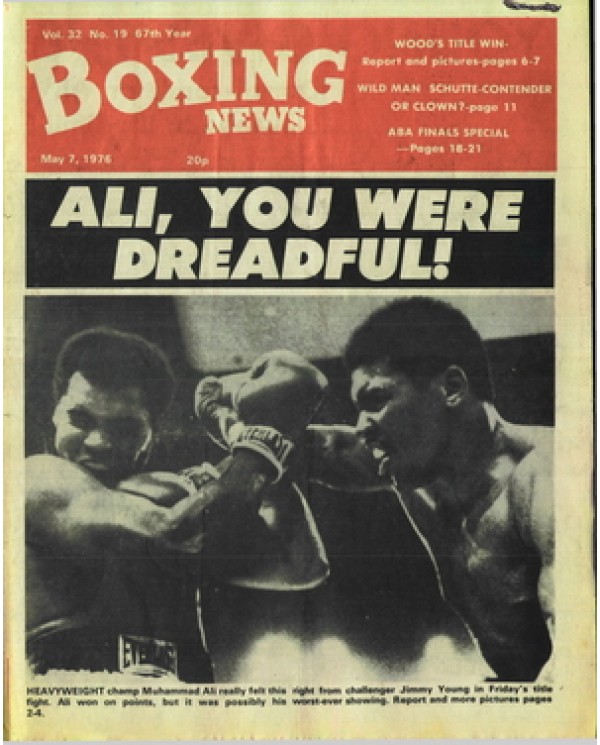 Boxing News magazine 7.5.1976 Memorabilia