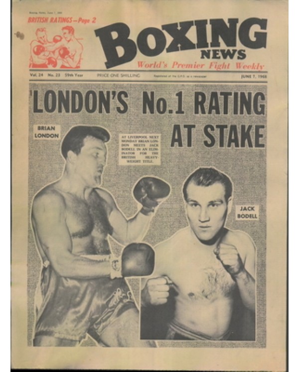 Boxing News magazine 7.6.1968  Download pdf