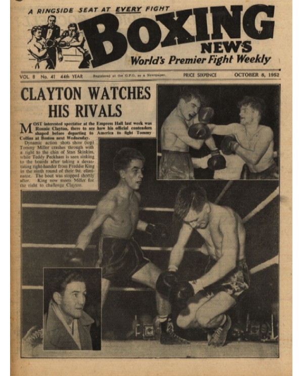 Boxing News magazine 8.10.1952 Download pdf