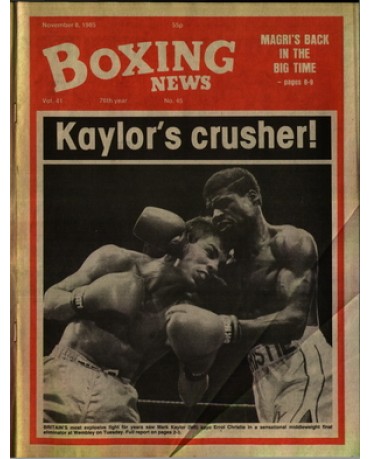 Boxing News magazine 8.11.1985 Download pdf