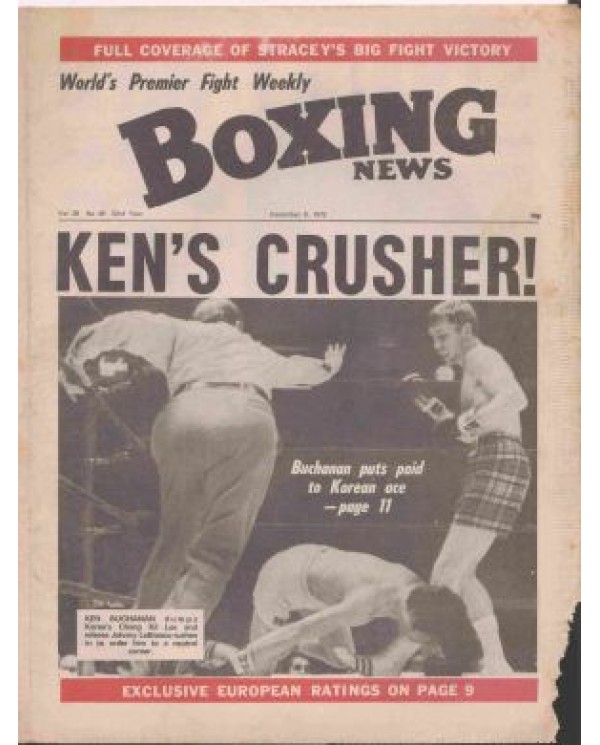 Boxing News magazine Download PDF 8.12.1972