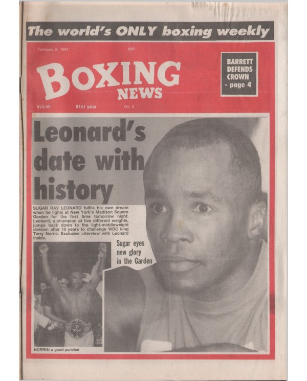 Boxing News magazine Download  8.2.1991
