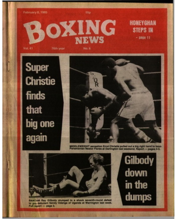 Boxing News magazine 8.2.1985 Download pdf