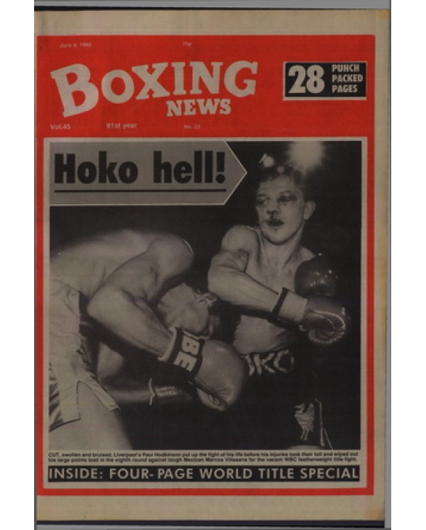 Boxing News magazine 8.6.1990 Download pdf