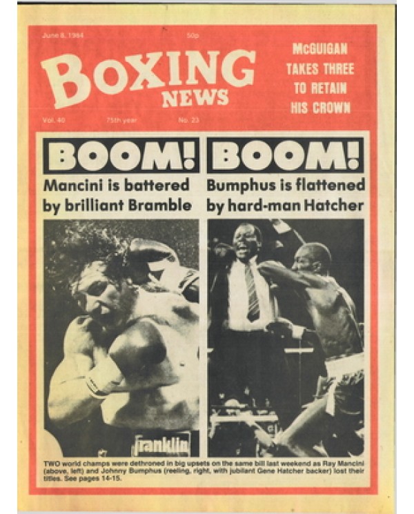Boxing News magazine 8.6.1984 Download pdf