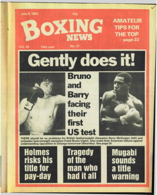 Boxing News magazine 8.7.1983 Download pdf