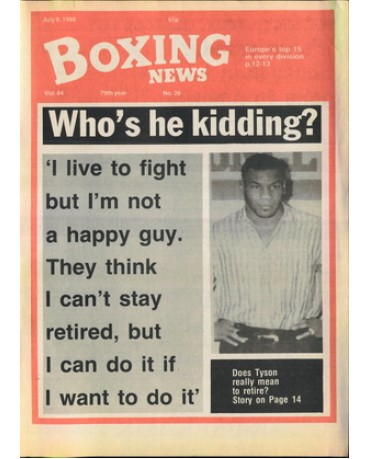 Boxing News magazine 8.7.1988 Download pdf