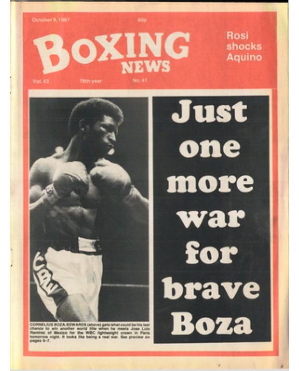 Boxing News magazine 9.10.1987 Download pdf