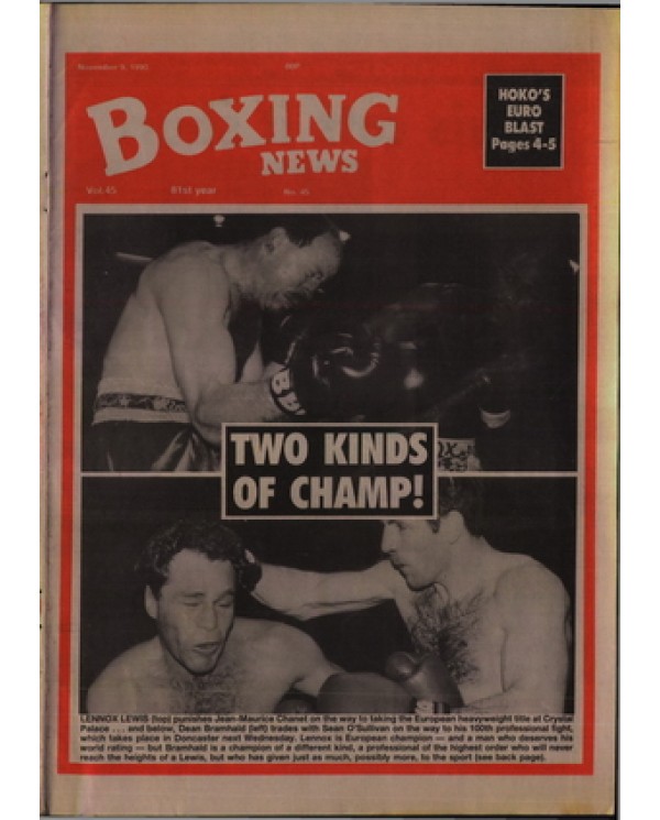 Boxing News magazine 9.11.1990Download pdf