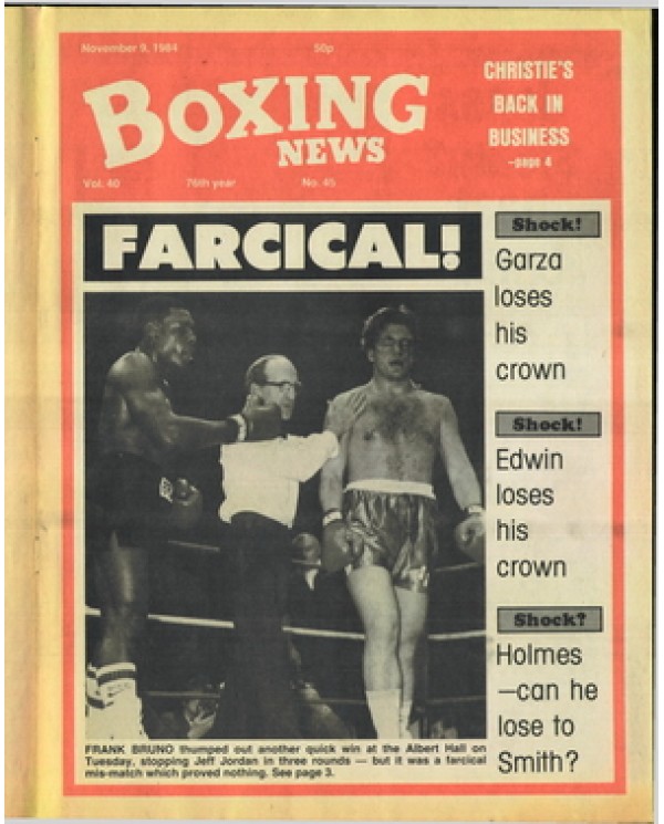 Boxing News magazine 9.12.1984 Download pdf