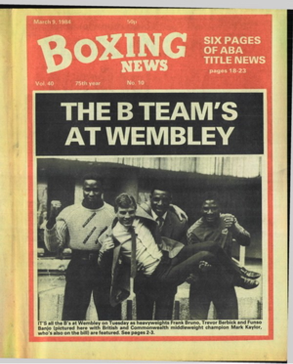 Boxing News magazine 9.3.1984 Download pdf