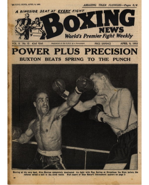 Boxing News magazine 9.8.1952 Download pdf