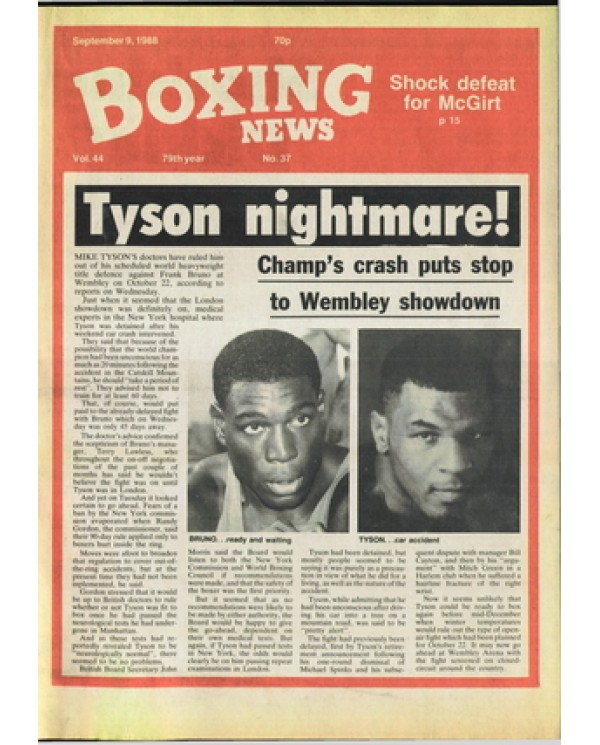 Boxing News magazine 9.9.1988 Download pdf